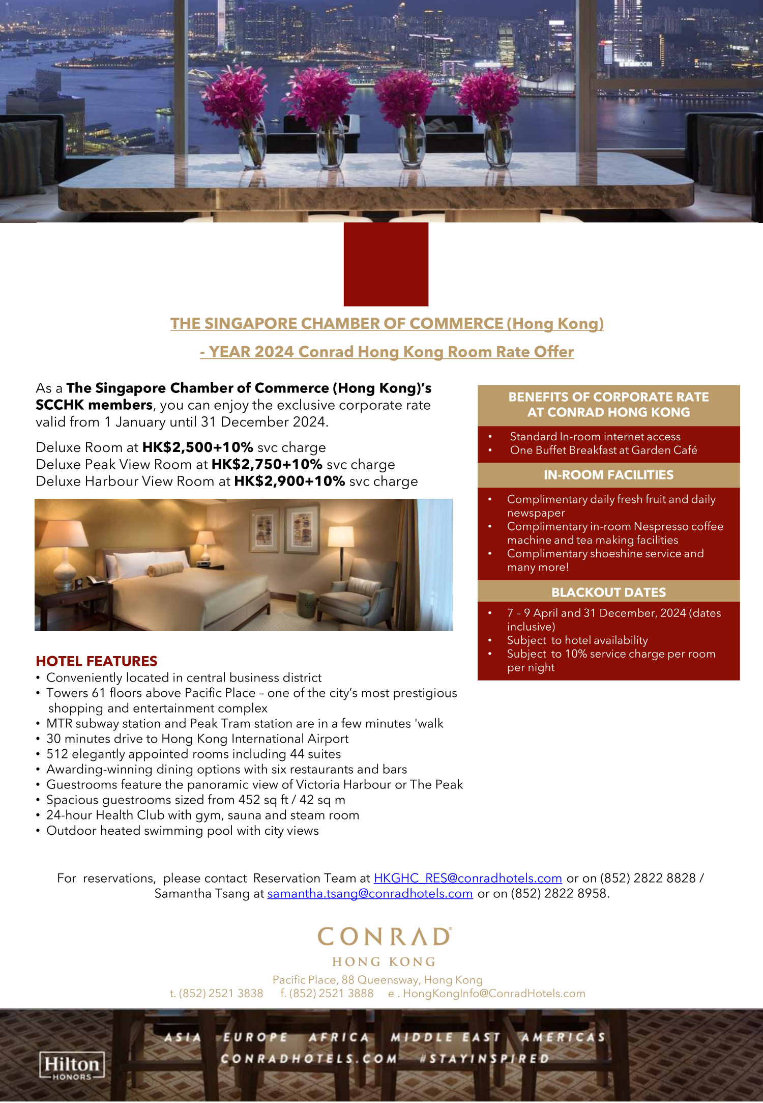 Conrad Year 2024 Room Rate The Singapore Chamber of Commerce (Hong